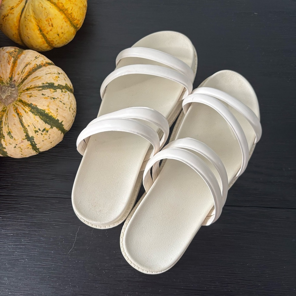• White Platform Sandals •